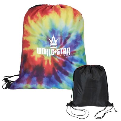 Tie Dye Drawstring Backpack