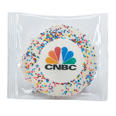 Custom Sugar Cookie w/ Rainbow Sprinkles