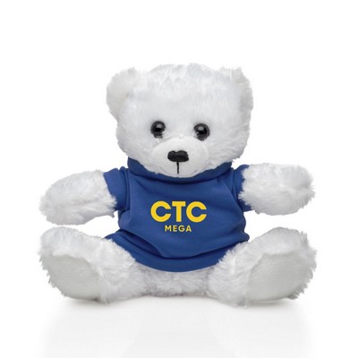 Arlo Plush 6" Bear & T-Shirt - Royal Blue