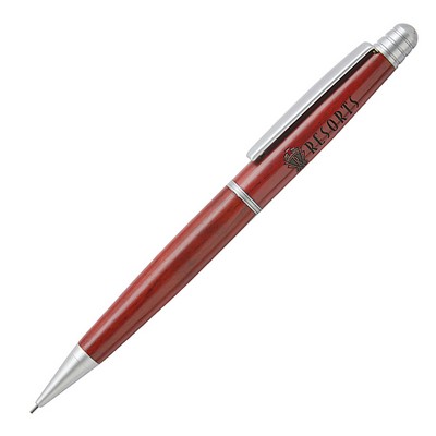 Terrific Timber-4 Mechanical Pencil w/Silver Middle Ring