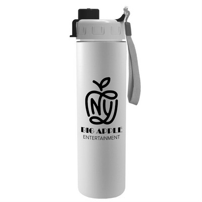 16 Oz. Slim Travel Tumbler w/Quick Snap Lid