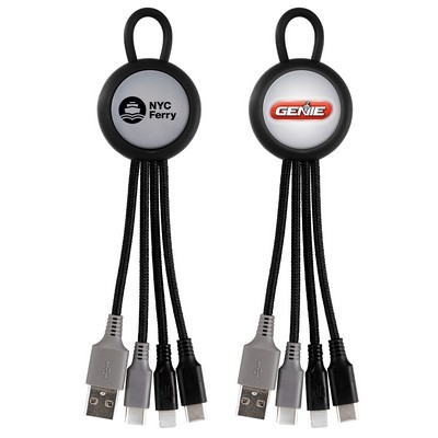 Light Up Loop Dual Input 3-In-1 Charging Cable