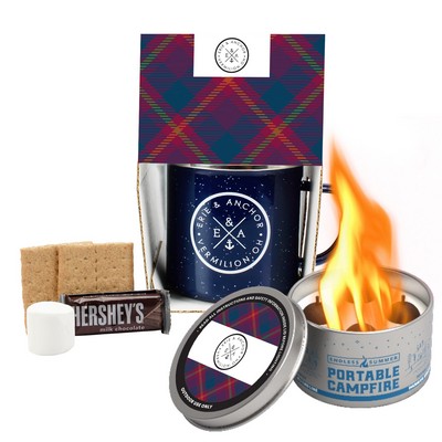 Promo Revolution - 16 Oz. Camping Mug with Portable Campfire & S'mores Kit