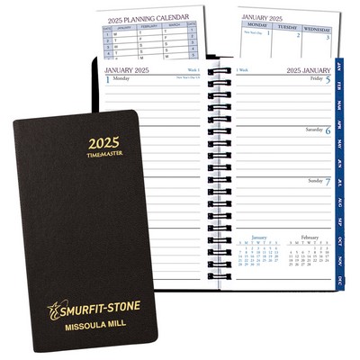 Time Management Planner w/ Continental Vinyl Cover