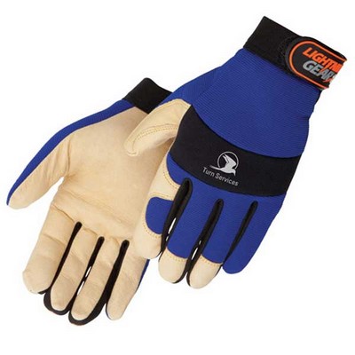 Tan Grain Pigskin Full Palm Mechanic Gloves