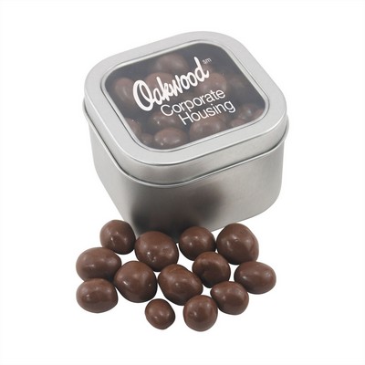 Window Tin w/Chocolate Peanuts