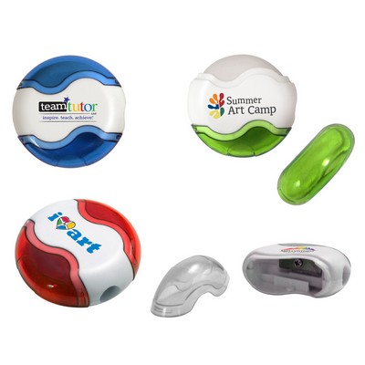 Round Pencil Sharpener Eraser Combo (Full Color Digital)