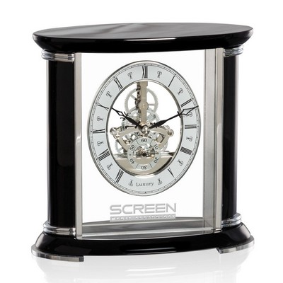 Nunzia Clock - Black/Silver 7½"