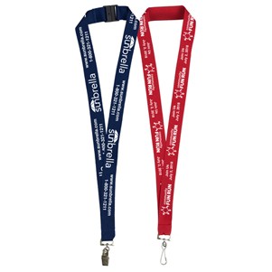 "Auburn" 1" Overseas Silkscreen Lanyard