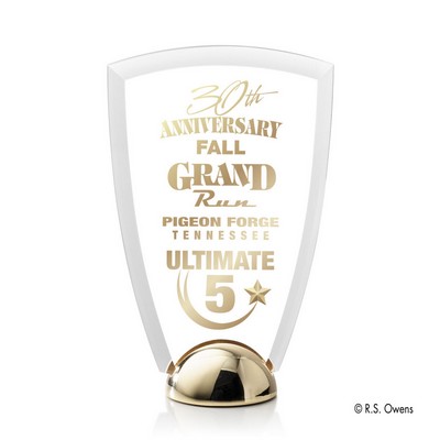 VividPrint™ Award - Arch Hemisphere/Bright Gold 6½"