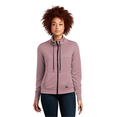 New Era® Ladies Performance Terry Full-Zip Cowl Jacket