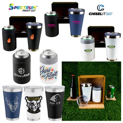 Basecamp Icey Beverage Insulator & Pint Tumbler Giftset