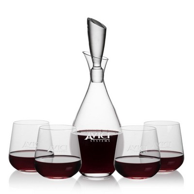 Juliette Decanter & 4 Howden Stemless Wine