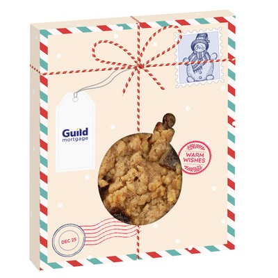 Holiday Ornament Window Box with Gourmet Cookie - Oatmeal Raisin