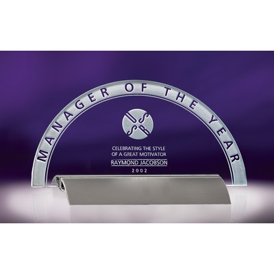 4.5" Horizon Jade Crystal Award