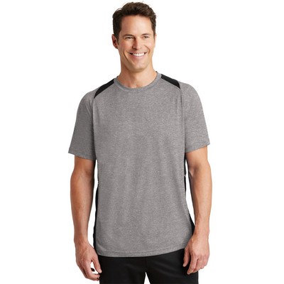 Sport-Tek® Men's Heather Colorblock Contender™ Tee