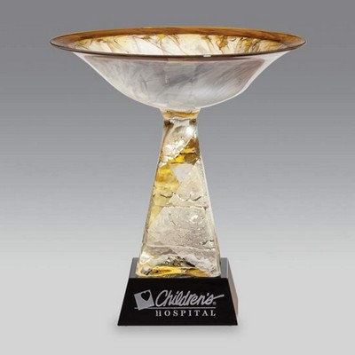 Oasis Bowl - Gold/Black 11"