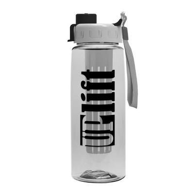 24 Oz. Salute Infuser Bottle w/Quick Snap Lid