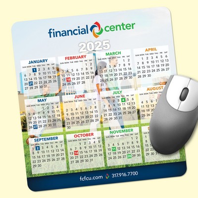 Vynex® Heavy Duty 7.5"x8"x3/16" Calendar Mouse Pad