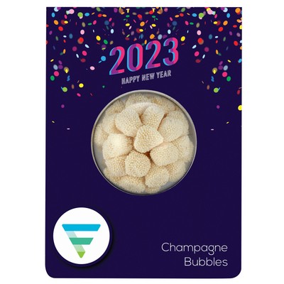 New Years Billboard Card - Champagne Bubbles