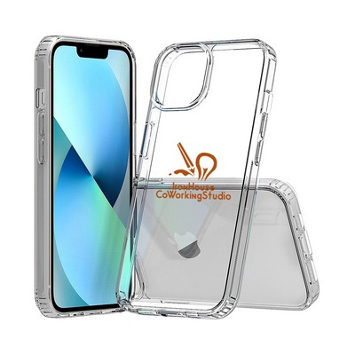 iPhone 14 Clear Hard Shell Case w/TPU Bumpers