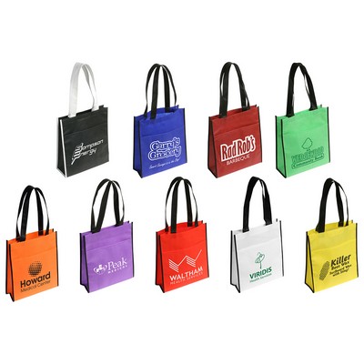 Peak Non-Woven Tote Bag with Pocket