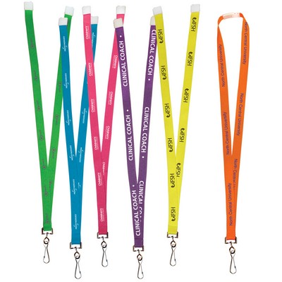 3/8" - 1" Neon MicroWeave Silk Screen Lanyards