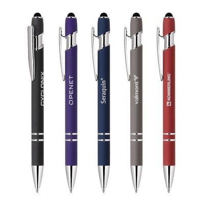 Stylus-4561 Soft Touch Aluminum Ballpoint Pen