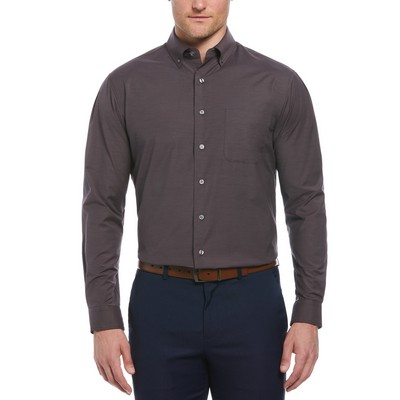 Perry Ellis Men's Heathered Woven Shirt