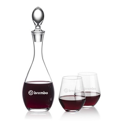 Malvern Decanter & 2 Reina Stemless Wine