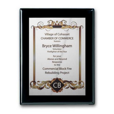 SpectraPrint Plaque - Ebony/Alum 10½"x13"