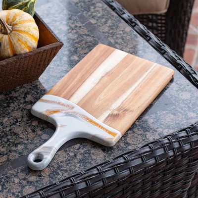 Rectangle Acacia Board w/ Handle 16"