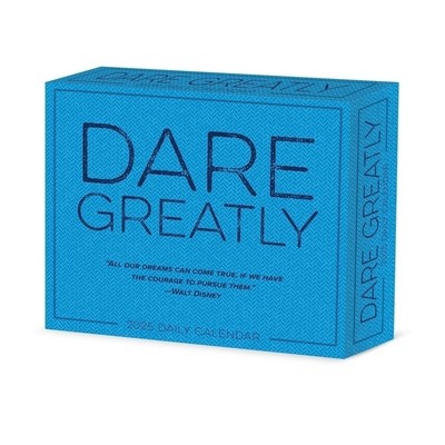 Dare Greatly 2025 6.2" x 5.4" Box Calendar