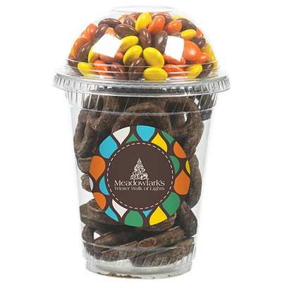 Snack Cup Duo w/ Chocolate Covered Pretzels & Reese's Pieces®