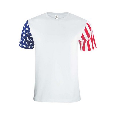 CODE V Men's Stars & Stripes Patriotic T-Shirt