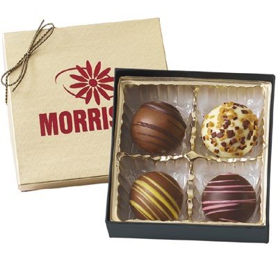 4 Piece Chocolate Truffle Gift Box