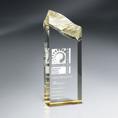 Large Gold Chisel Carve Tower Award