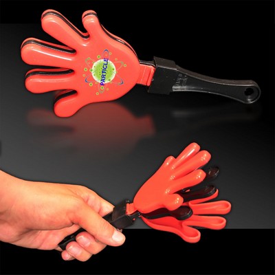 7" Digi-Printed Red & Black Hand Clapper