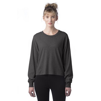 Alternative Ladies' Main Stage Long-Sleeve CVC Cropped T-Shirt