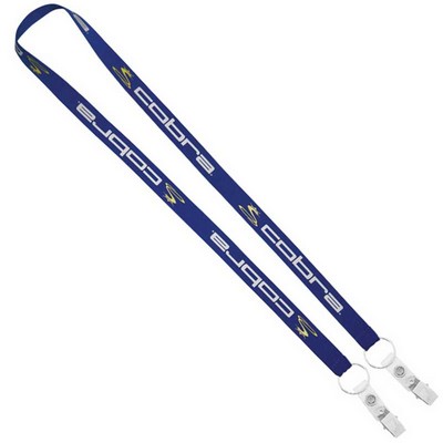 3/4" Econo Dual Attachment Lanyard (DHL)