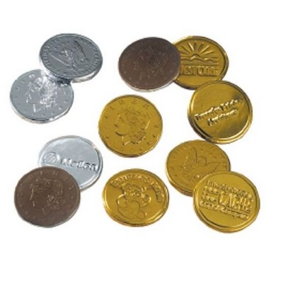 Stock Chocolate Coins