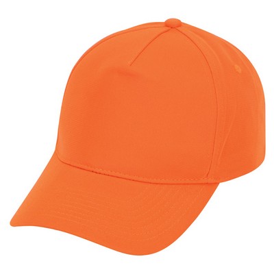 Low Crown Constructed 5 Panel Flame Orange Cap