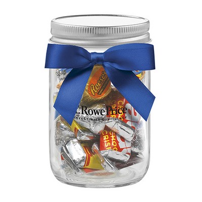 12 Oz. Glass Mason Jar w/ Hershey's® Everyday Mix