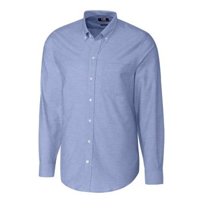 Cutter & Buck Stretch Oxford Mens Long Sleeve Dress Shirt