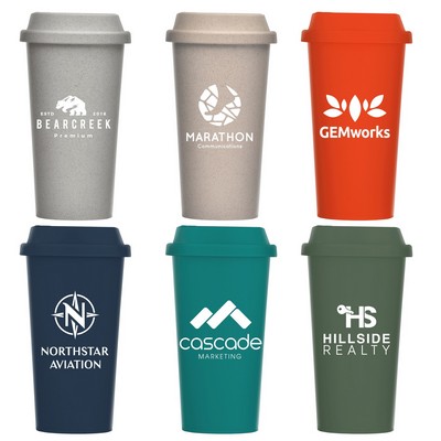 Costa Rica - 16 oz Wheat Plastic Tumbler