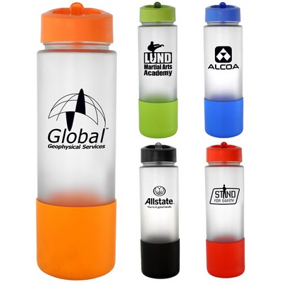 Pop Up 22 oz. Frosted Glass Grip Bottle