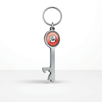 Custom Made Hook-Style Bottle Opener Key Chain