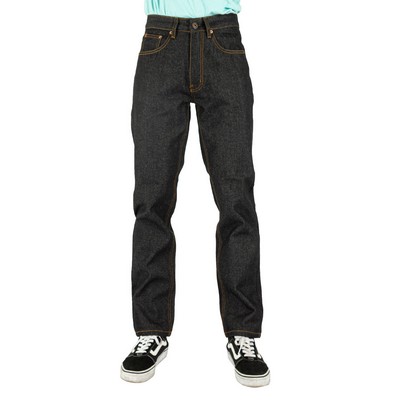 SHAKA WEAR Men's Raw Denim Straight-Leg Jean Pant