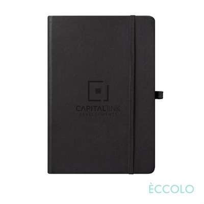 Eccolo® Cool Journal - (M) 5 3/4" x 8 1/4" Grid Paper Black