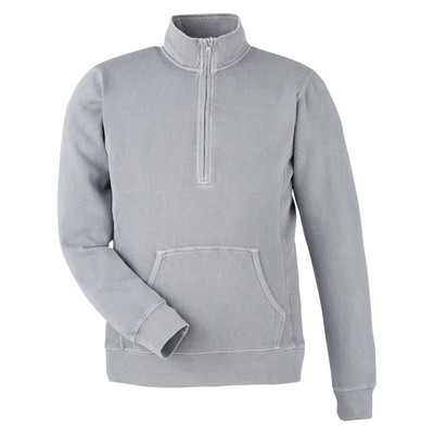 J AMERICA Unisex Pigment Dyed Fleece Quarter-Zip